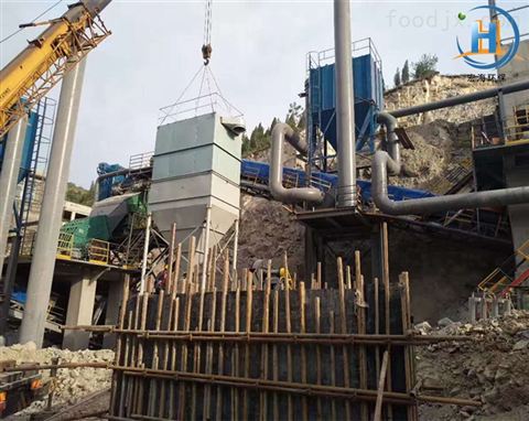 銅陵碎(sui)石生産(chan)線破碎(sui)機除塵(chen)器粉塵(chen)治理效(xiao)果